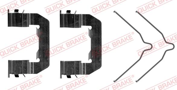 QUICK BRAKE 109-0103R-1 - Комплектующие для колодок дискового тормоза autospares.lv