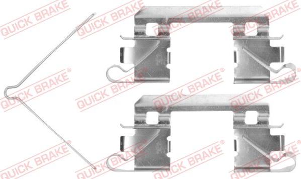 QUICK BRAKE 109-0113R-1 - Комплектующие для колодок дискового тормоза autospares.lv