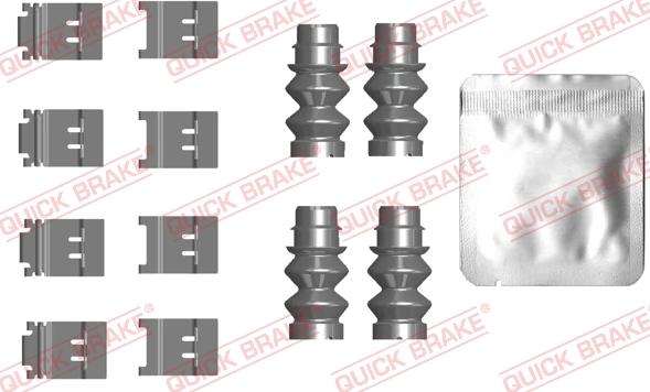 QUICK BRAKE 109-0124 - Комплектующие для колодок дискового тормоза autospares.lv