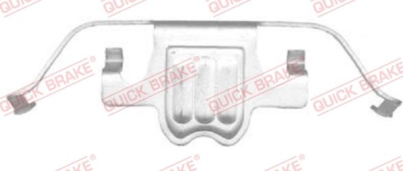 QUICK BRAKE 109-1695-1 - Комплектующие для колодок дискового тормоза autospares.lv