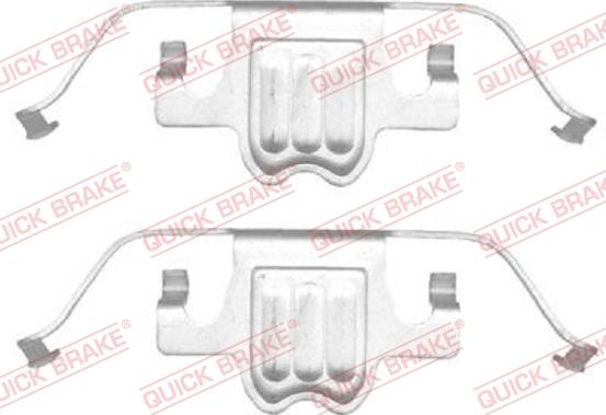 QUICK BRAKE 1091695 - Комплектующие для колодок дискового тормоза autospares.lv