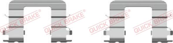 QUICK BRAKE 109-1696-1 - Комплектующие для колодок дискового тормоза autospares.lv