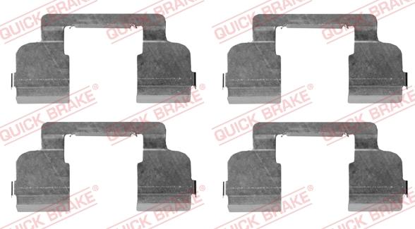 QUICK BRAKE 1091698 - Комплектующие для колодок дискового тормоза autospares.lv