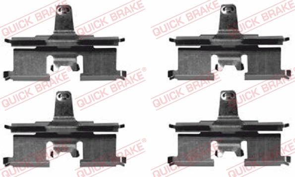 QUICK BRAKE 1091692 - Комплектующие для колодок дискового тормоза autospares.lv