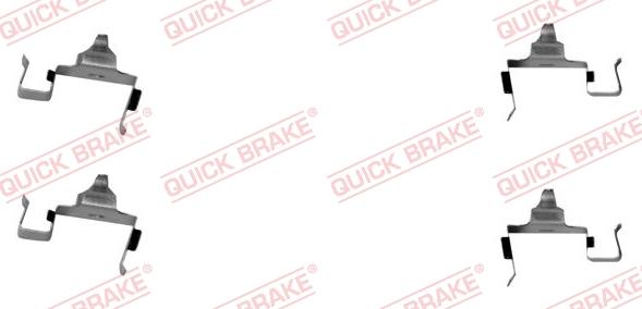 QUICK BRAKE 109-1697-1 - Комплектующие для колодок дискового тормоза autospares.lv