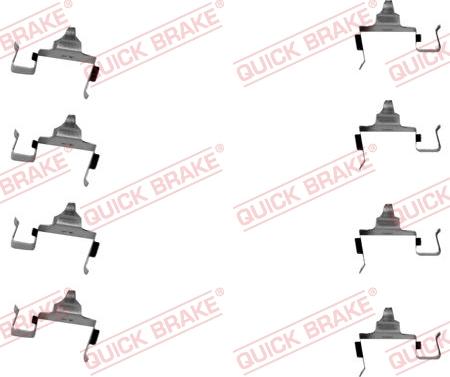 QUICK BRAKE 1091697 - Комплектующие для колодок дискового тормоза autospares.lv