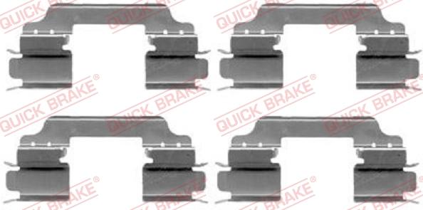 QUICK BRAKE 109-1649 - Комплектующие для колодок дискового тормоза autospares.lv