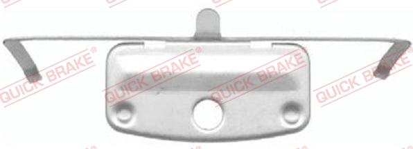 QUICK BRAKE 109-1644-1 - Комплектующие для колодок дискового тормоза autospares.lv