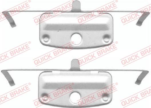 QUICK BRAKE 1091644 - Комплектующие для колодок дискового тормоза autospares.lv