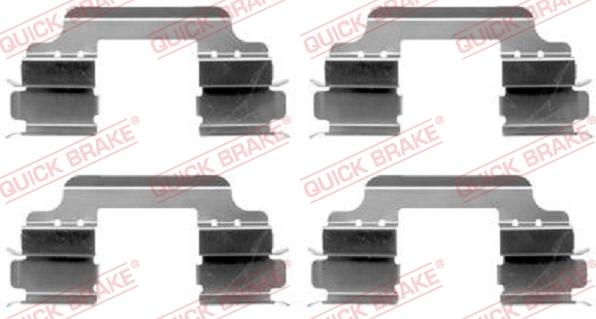 QUICK BRAKE 1091648 - Комплектующие для колодок дискового тормоза autospares.lv