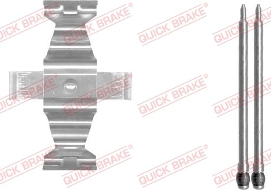 QUICK BRAKE 109-1643-1 - Комплектующие для колодок дискового тормоза autospares.lv