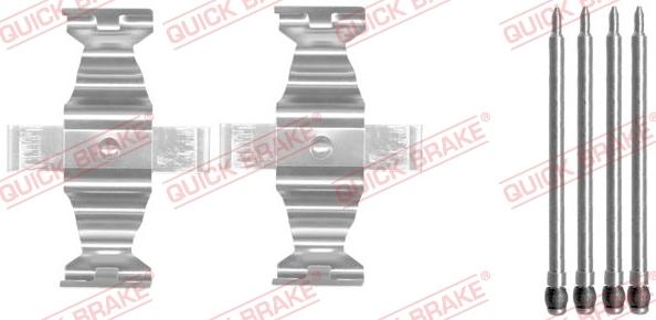 QUICK BRAKE 1091643 - Комплектующие для колодок дискового тормоза autospares.lv