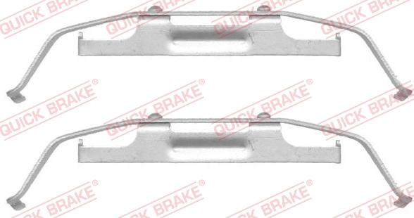 QUICK BRAKE 1091642 - Комплектующие для колодок дискового тормоза autospares.lv