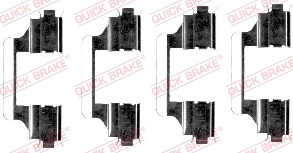 QUICK BRAKE 1091656 - Комплектующие для колодок дискового тормоза autospares.lv