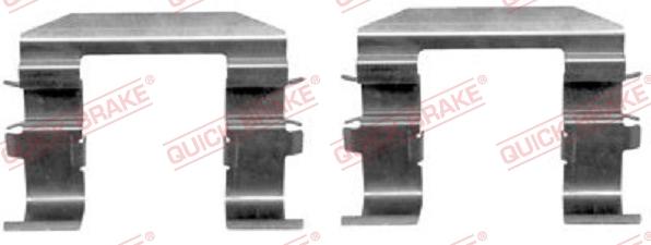 QUICK BRAKE 109-1664-1 - Комплектующие для колодок дискового тормоза autospares.lv