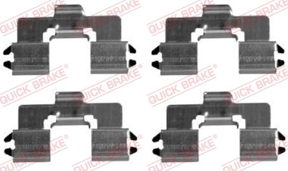 QUICK BRAKE 1091666 - Комплектующие для колодок дискового тормоза autospares.lv