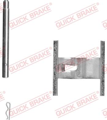 QUICK BRAKE 109-1660-1 - Комплектующие для колодок дискового тормоза autospares.lv