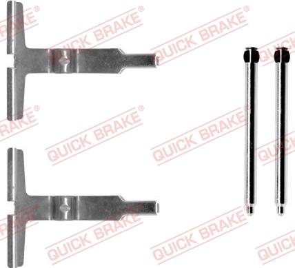 QUICK BRAKE 1091661 - Комплектующие для колодок дискового тормоза autospares.lv