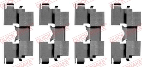 QUICK BRAKE 1091662 - Комплектующие для колодок дискового тормоза autospares.lv