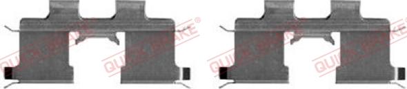 QUICK BRAKE 109-1667-1 - Комплектующие для колодок дискового тормоза autospares.lv
