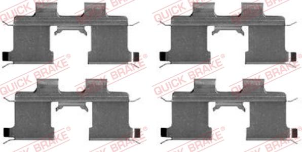 QUICK BRAKE 1091667 - Комплектующие для колодок дискового тормоза autospares.lv