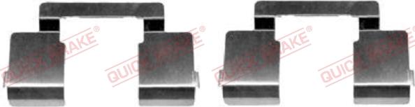 QUICK BRAKE 109-1609-1 - Комплектующие для колодок дискового тормоза autospares.lv