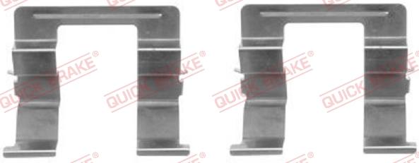 QUICK BRAKE 109-1605-1 - Комплектующие для колодок дискового тормоза autospares.lv