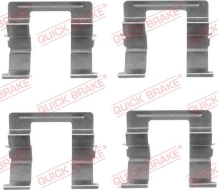 QUICK BRAKE 1091605 - Комплектующие для колодок дискового тормоза autospares.lv