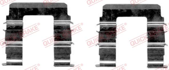 QUICK BRAKE 109-1615-1 - Комплектующие для колодок дискового тормоза autospares.lv