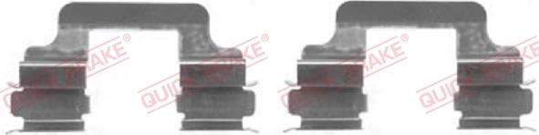 QUICK BRAKE 109-1610-1 - Комплектующие для колодок дискового тормоза autospares.lv