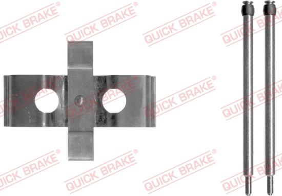 QUICK BRAKE 109-1611-1 - Комплектующие для колодок дискового тормоза autospares.lv