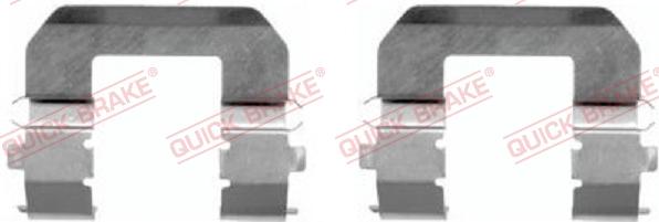 QUICK BRAKE 109-1617-1 - Комплектующие для колодок дискового тормоза autospares.lv