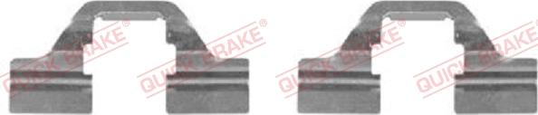 QUICK BRAKE 109-1684-1 - Комплектующие для колодок дискового тормоза autospares.lv