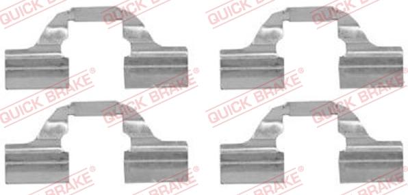 QUICK BRAKE 1091684 - Комплектующие для колодок дискового тормоза autospares.lv