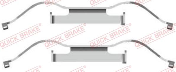 QUICK BRAKE 1091681 - Комплектующие для колодок дискового тормоза autospares.lv