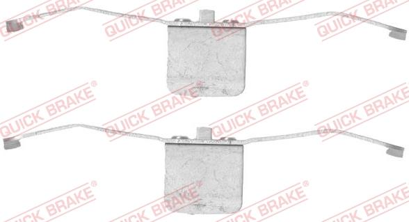 QUICK BRAKE 1091639 - Комплектующие для колодок дискового тормоза autospares.lv