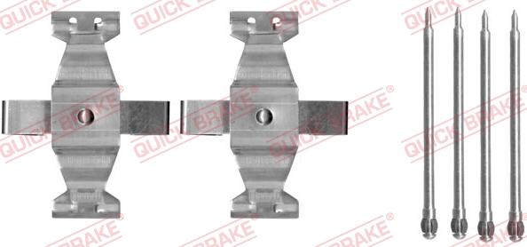 QUICK BRAKE 109-1636 - Комплектующие для колодок дискового тормоза autospares.lv