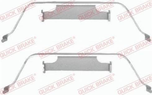 QUICK BRAKE 109-1638 - Комплектующие для колодок дискового тормоза autospares.lv