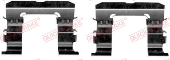 QUICK BRAKE 109-1632-1 - Комплектующие для колодок дискового тормоза autospares.lv