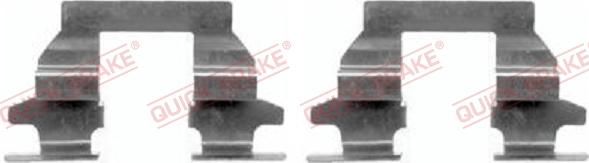 QUICK BRAKE 109-1625-1 - Комплектующие для колодок дискового тормоза autospares.lv