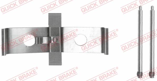 QUICK BRAKE 109-1674-1 - Комплектующие для колодок дискового тормоза autospares.lv