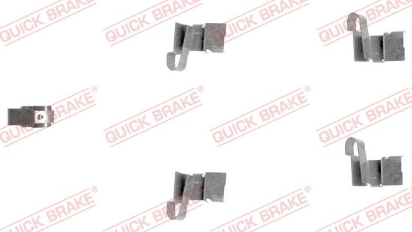 QUICK BRAKE 109-1671-1 - Комплектующие для колодок дискового тормоза autospares.lv