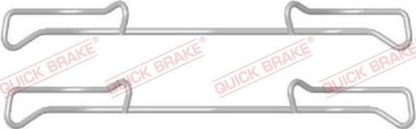 QUICK BRAKE 1091678 - Комплектующие для колодок дискового тормоза autospares.lv