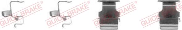 QUICK BRAKE 1091673 - Комплектующие для колодок дискового тормоза autospares.lv