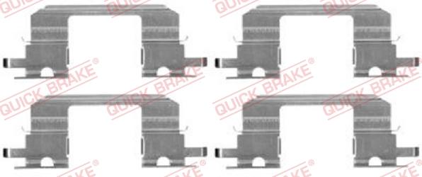 QUICK BRAKE 1091672 - Комплектующие для колодок дискового тормоза autospares.lv