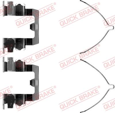 QUICK BRAKE 109-1095-1 - Комплектующие для колодок дискового тормоза autospares.lv