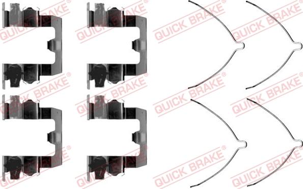 QUICK BRAKE 1091095 - Комплектующие для колодок дискового тормоза autospares.lv