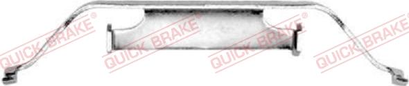 QUICK BRAKE 109-1096-1 - Комплектующие для колодок дискового тормоза autospares.lv