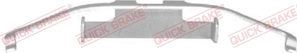 QUICK BRAKE 109-1097-1 - Комплектующие для колодок дискового тормоза autospares.lv