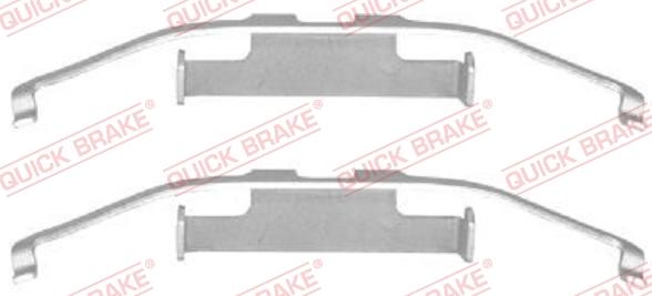 QUICK BRAKE 1091097 - Комплектующие для колодок дискового тормоза autospares.lv